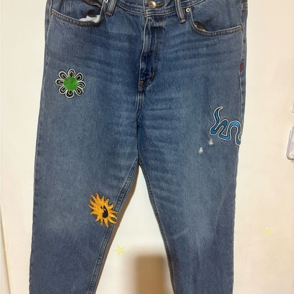 BDG Embroidered Blue‎ Jeans